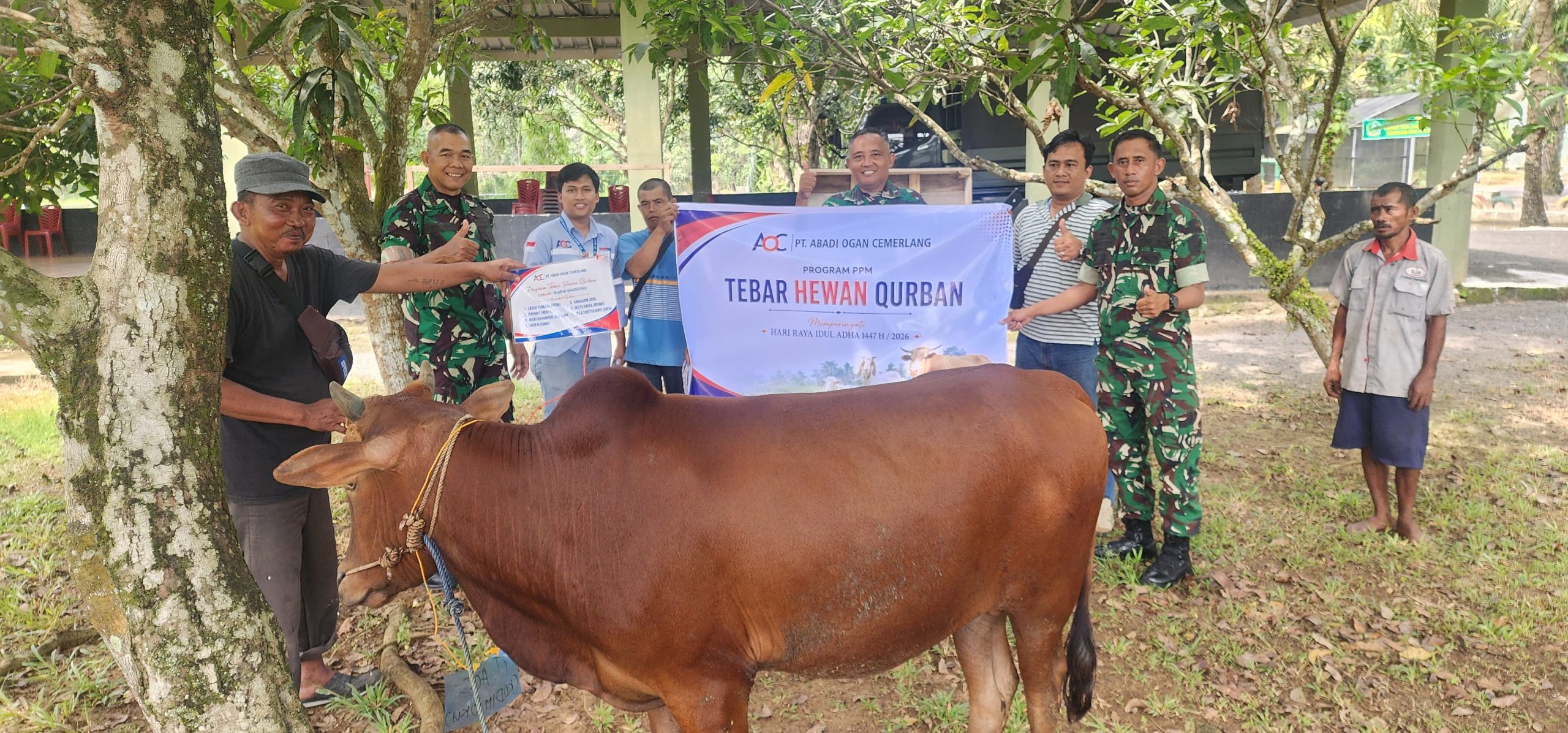 Salurkan Hewan Qurban 2026, PT AOC Perkuat Kepedulian Sosial dan Silaturahmi dengan Masyarakat OKU