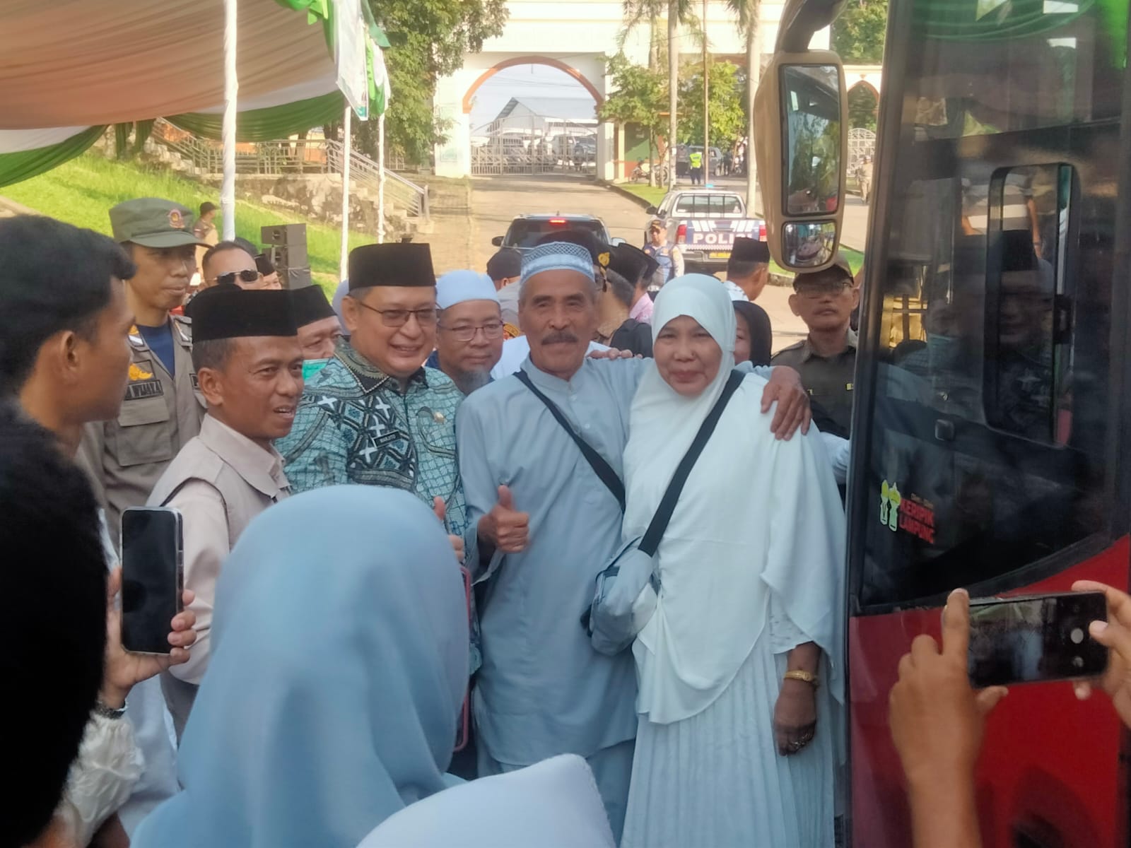 Wabup OKU Sambut Kedatangan Jamaah Haji