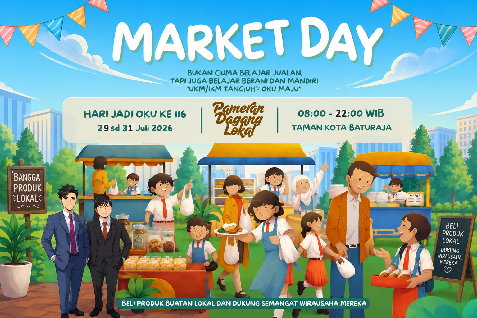 Rangkaian HUT OKU ke 116, Disperindag OKU Gelar Pameran “UKM/IKM Tangguh”