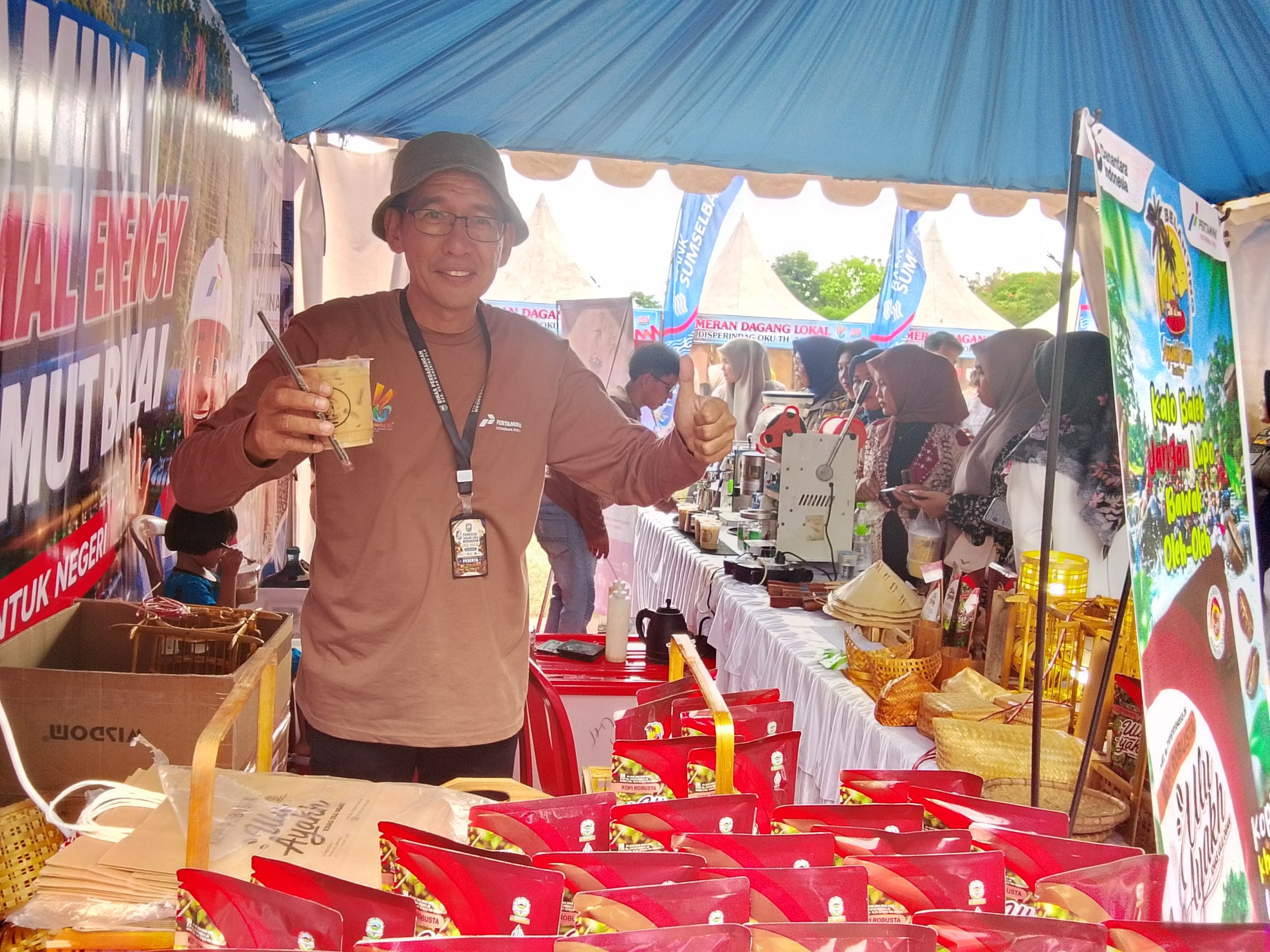 Dorong Ekonomi Daerah, Kopi Unggulan Ulu Ayakh Unjuk Gigi di Pameran HUT OKU ke-116