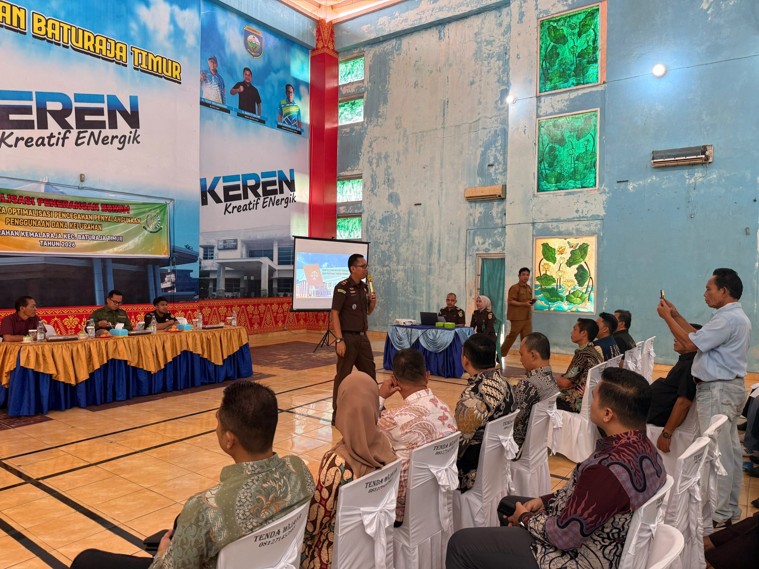 Perkuat Tata Kelola Keuangan, Camat Baturaja Timur Gandeng Kejari OKU Beri Penyuluhan Hukum Sembilan Lurah