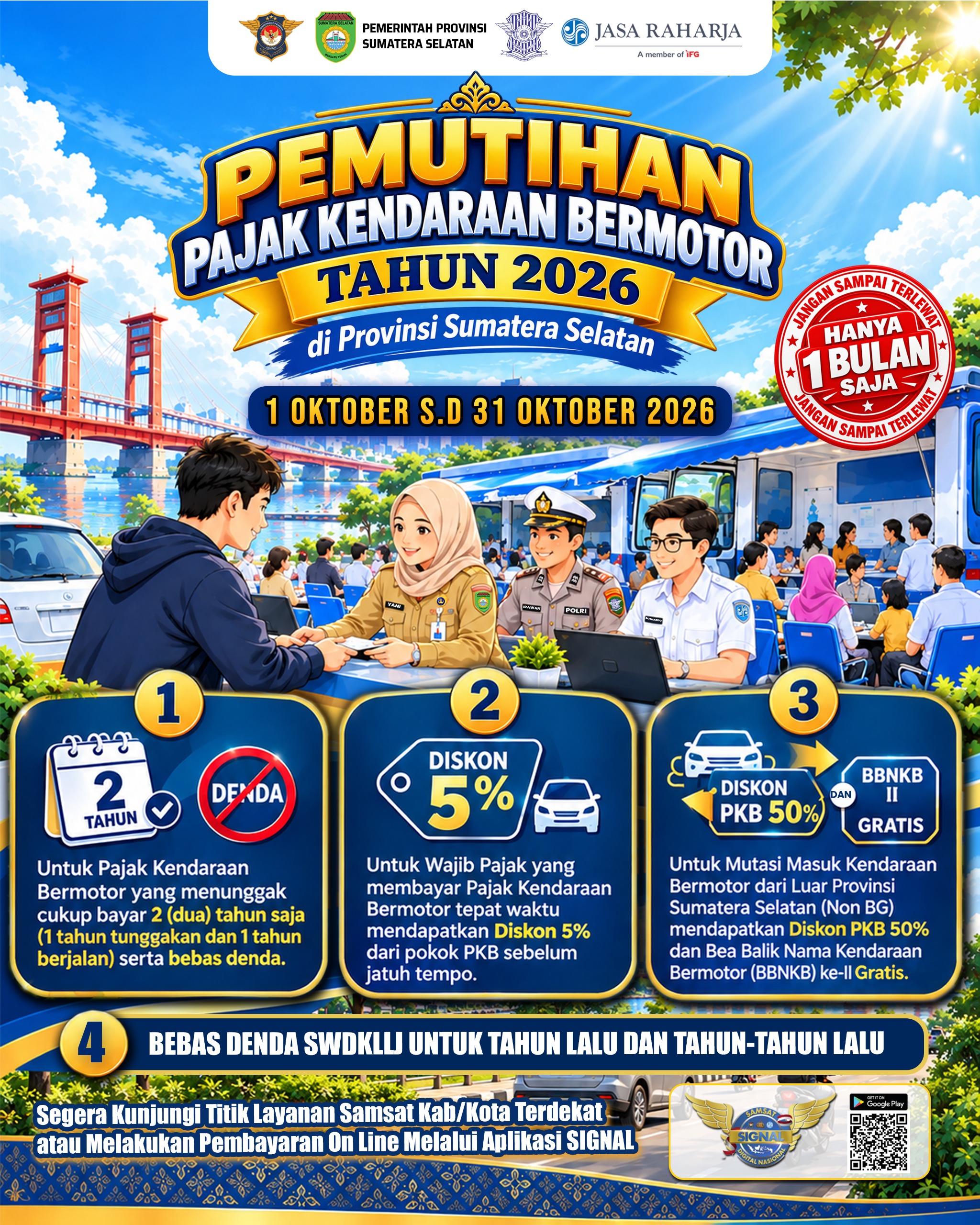 Kacab Samsat OKU Ajak Warga Manfaatkan Pemutihan Pajak Kendaraan: Cuma Berlaku 1 Bulan!